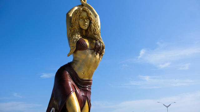 Statue of Colombian singer Shakira is unveiled in Barranquilla 