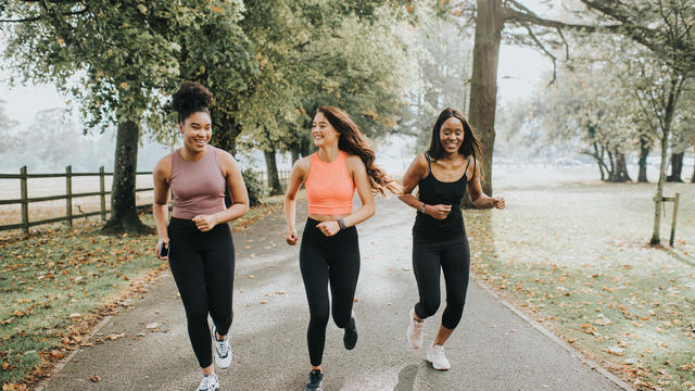 Happy and Relaxed Woman Joggers 