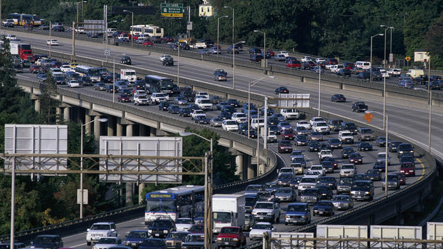 Evening Rush Hour Traffic on Interstate 5 